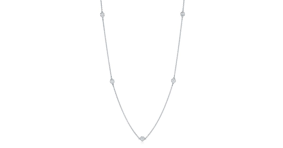 Elsa Peretti® Diamonds By The Yard® Necklace In Sterling Silver ...