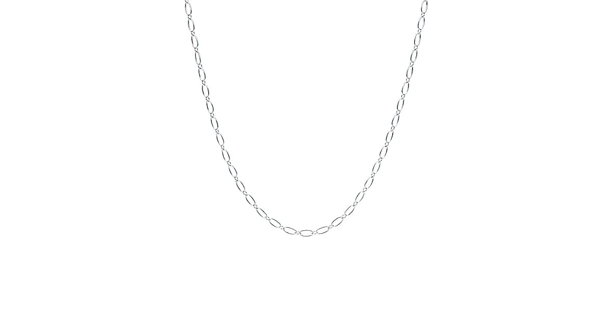 Oval Link Chain In Sterling Silver 18 Long Tiffany And Co 1526
