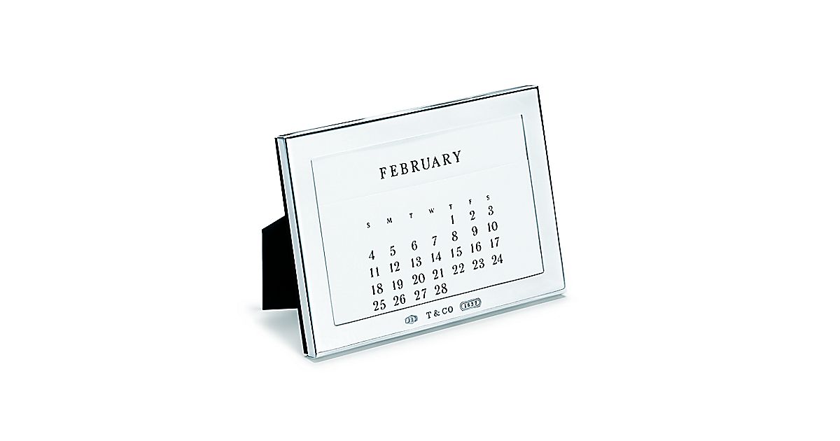 Tiffany 1837® perpetual calendar in sterling silver. Tiffany & Co.