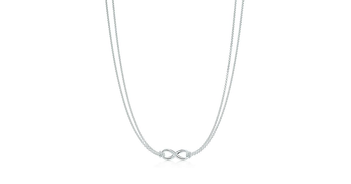 Tiffany Infinity pendant in sterling silver on a 18" chain. | Tiffany & Co.