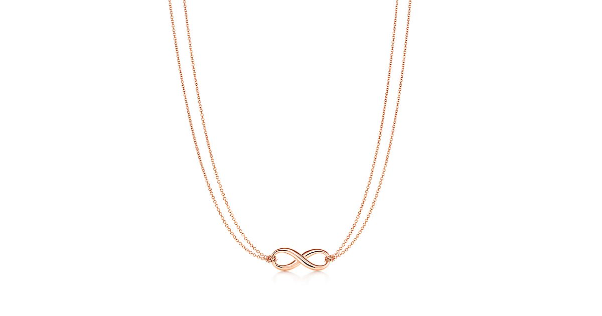 Tiffany Infinity pendant in 18k rose gold. | Tiffany & Co.