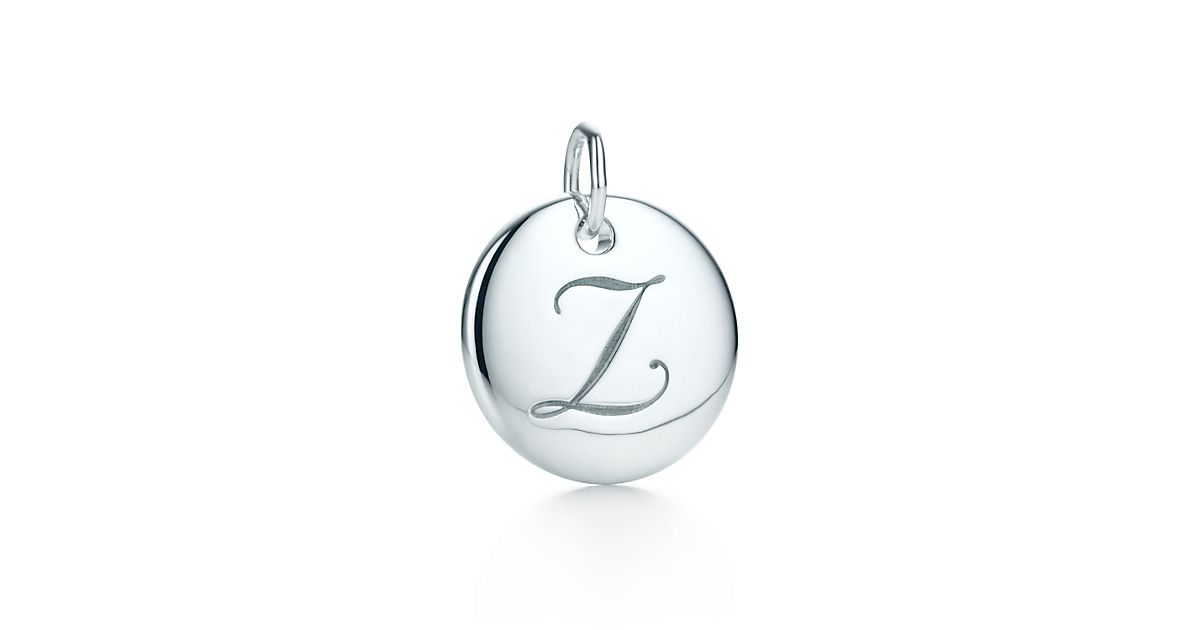 Tiffany Notes Alphabet Disc Charm In Silver, Small. Letters A-Z ...