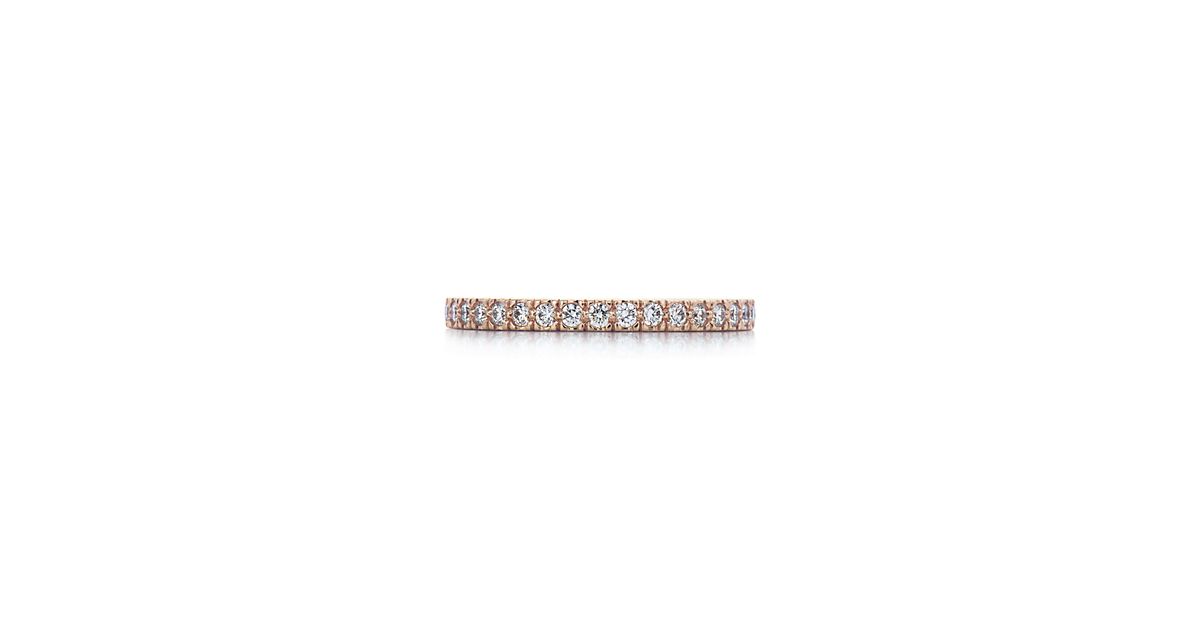 Tiffany Novo Band Ring With Diamonds In 18k Rose Gold. | Tiffany & Co.