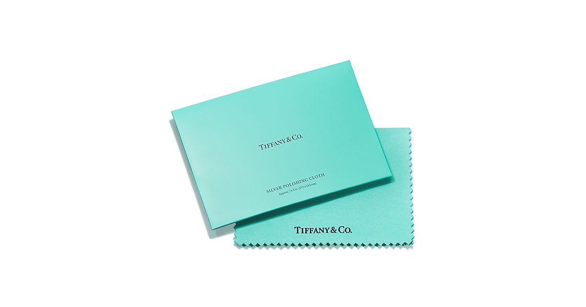 Tiffany Silver Polishing Cloth in Tiffany Blue® fabric, mini. Tiffany