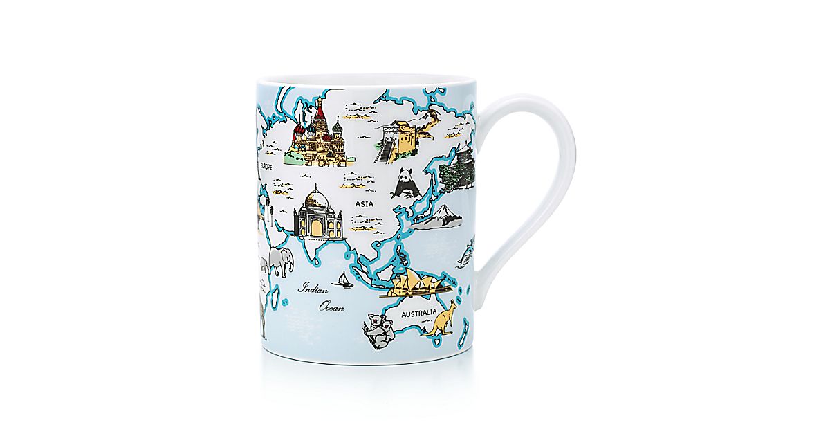 World mug in porcelain. Tiffany & Co.