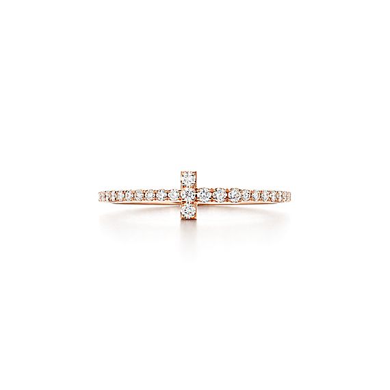 ティファニー T ワイヤー ダイヤモンド リング 18Kローズゴールド | Tiffany & Co.
