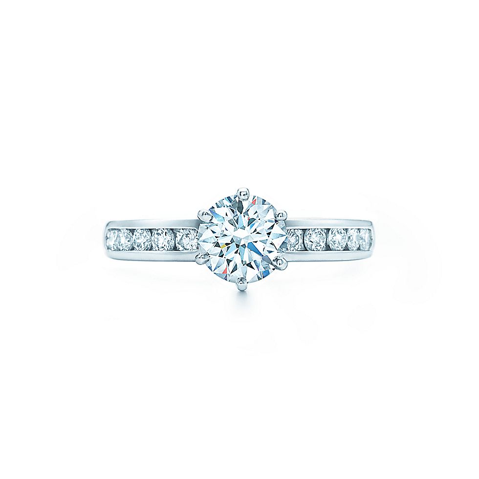 The Tiffany® Setting with Diamond Band Engagement Rings Tiffany & Co.