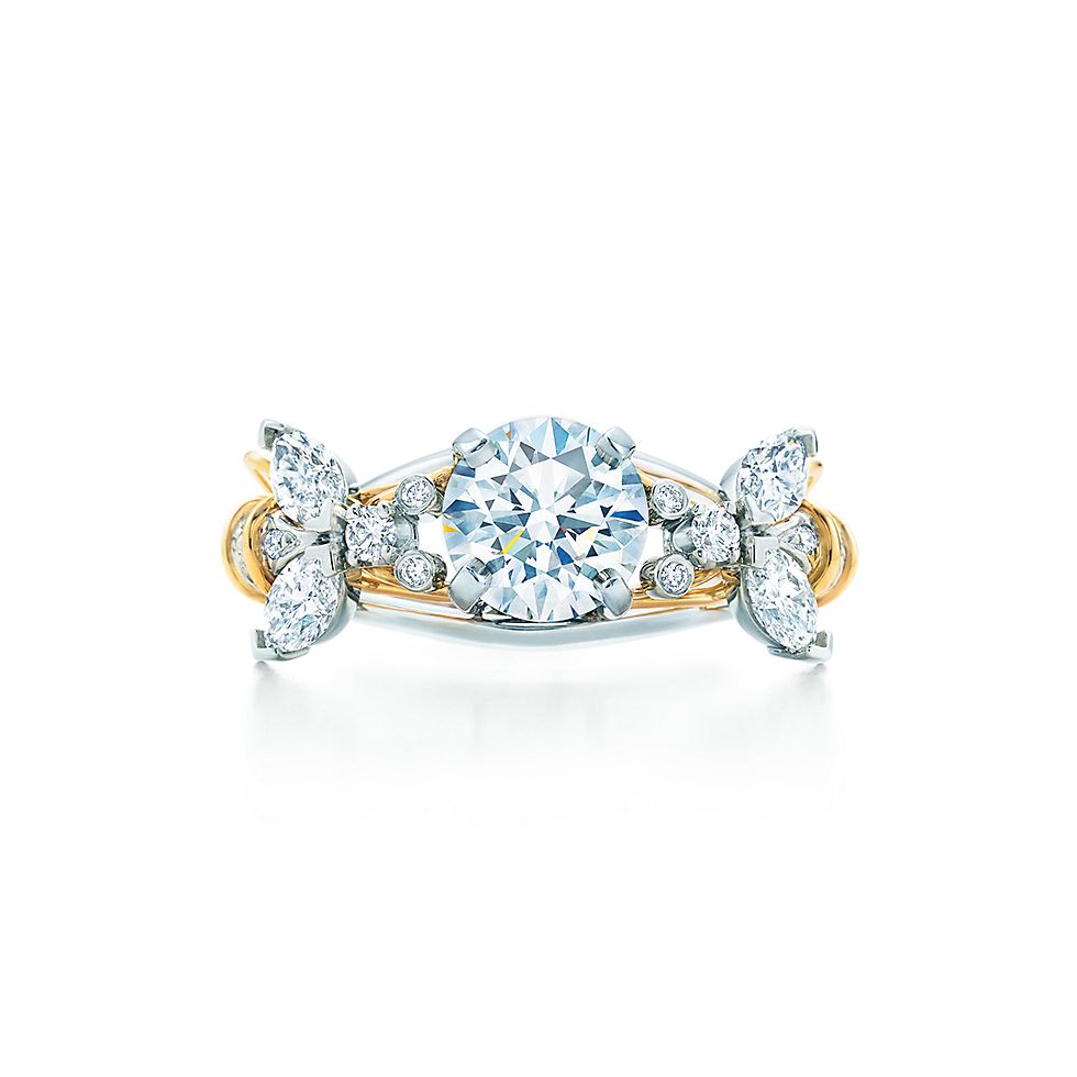 Gold engagement rings tiffany co