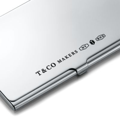 25th-anniversary gifts for him #1: Sterling silver card case