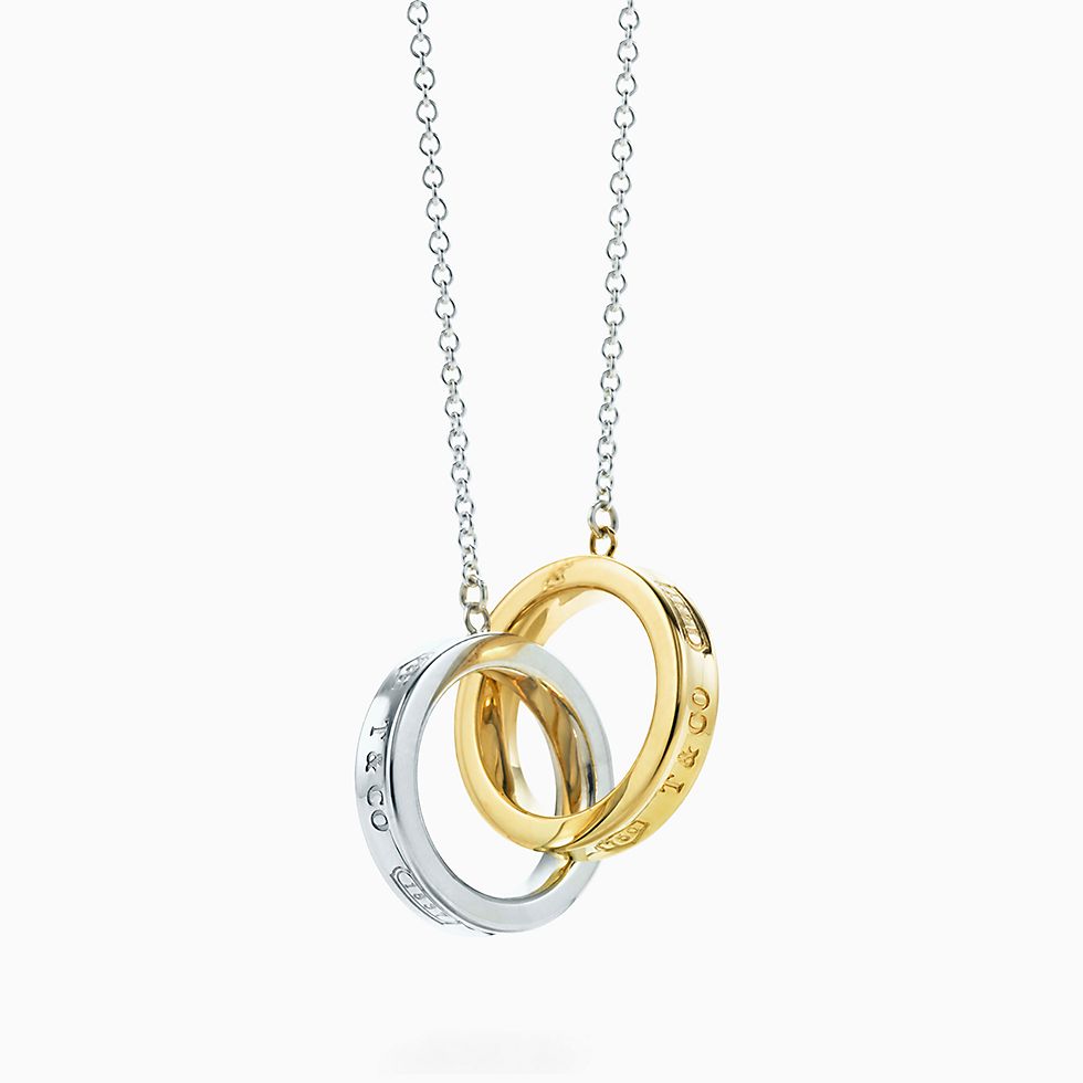 tiffany 1837 锁环圈形鍊坠 × 展开细节