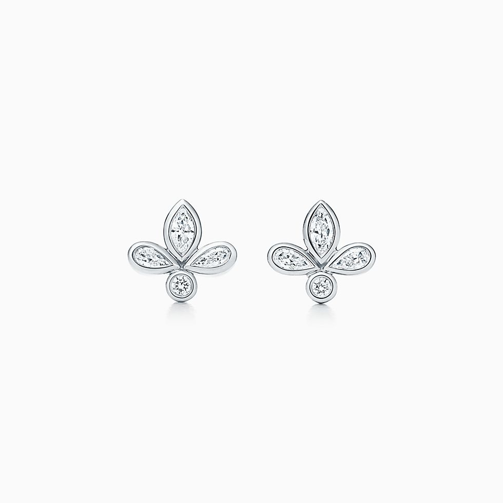 Platinum Earrings Studs Hoops Tiffany Co