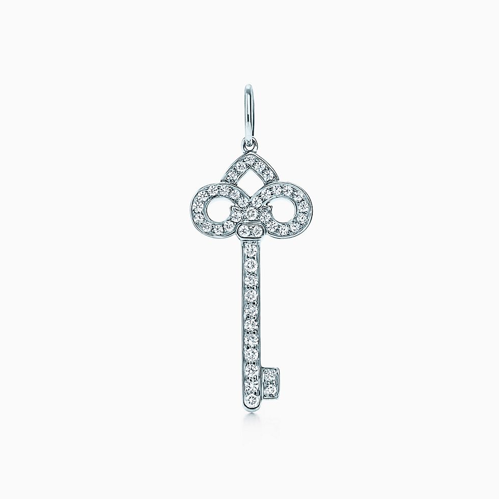 tiffany keys 鸢尾花形钥匙吊饰 展示具体信息