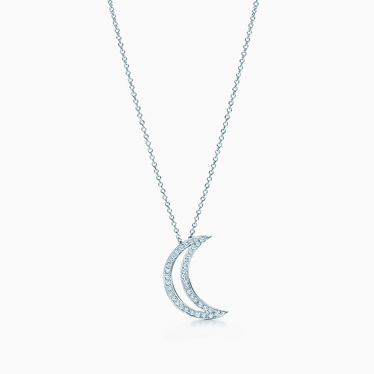 ムーン ペンダント ダイヤモンド プラチナ | Tiffany & Co
