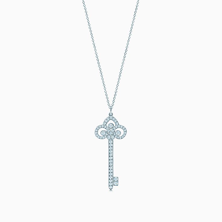 【TIFFANY&Co.】ティファニー フルールドリス キー 3P K18ホワイトゴールド×ダイヤモンド _ ペンダントトップ