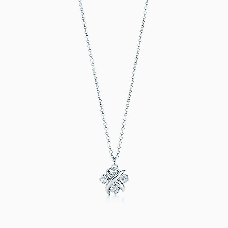 プラチナ ダイヤモンド ネックレスとペンダント | Tiffany & Co.