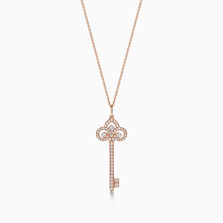 ティファニー キー ローズ ゴールド ネックレスとペンダント | Tiffany 