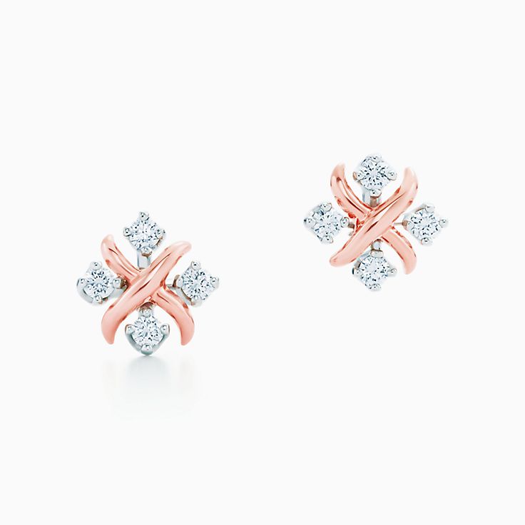 プラチナ Stud Earrings | Tiffany & Co.