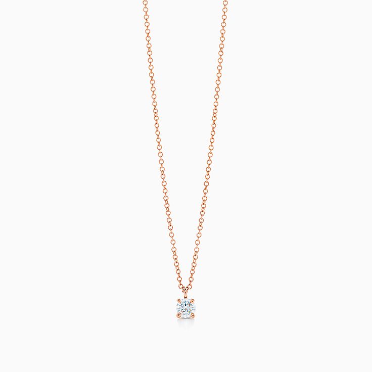 ネックレス&ペンダント ダイヤモンド ローズ ゴールド | Tiffany