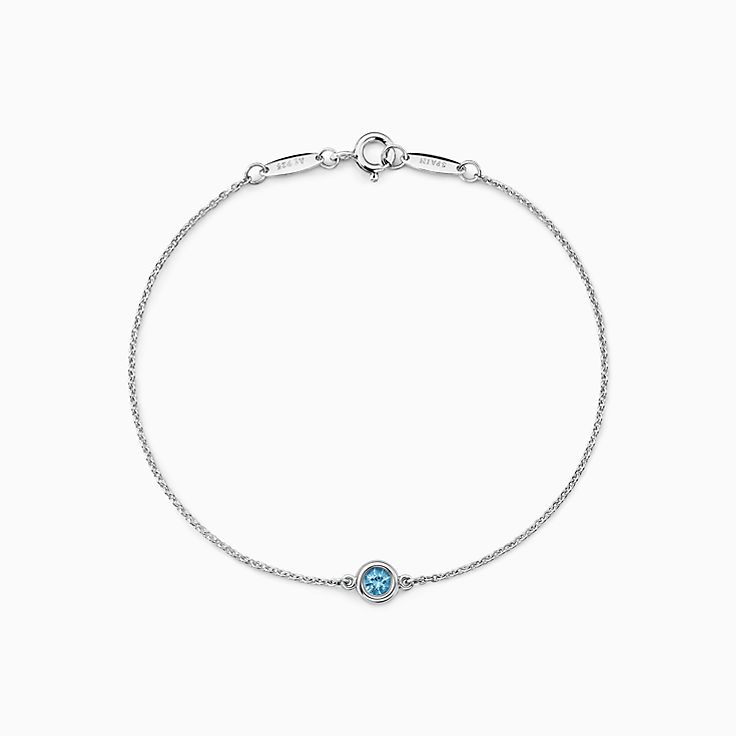 スターリング シルバー アクアマリン ブレスレット | Tiffany & Co.