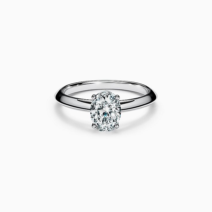 プラチナ 婚約指輪 オーバル | Tiffany & Co.