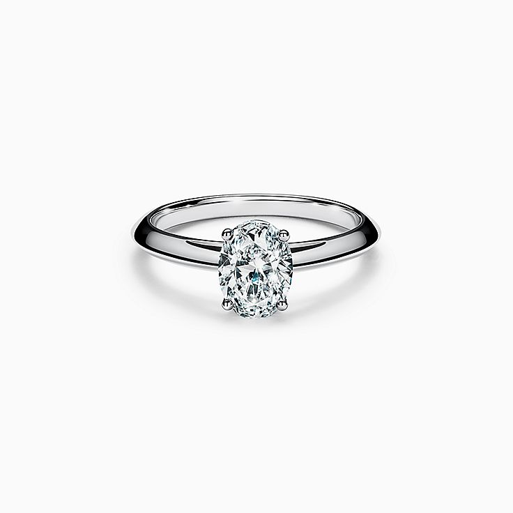 プラチナ 婚約指輪 オーバル | Tiffany & Co