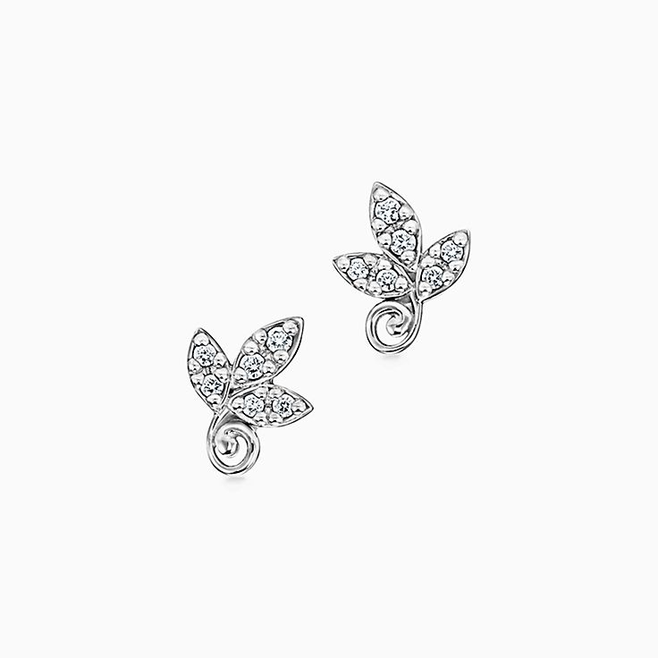 Stud Earrings with ダイヤモンド | Tiffany & Co.