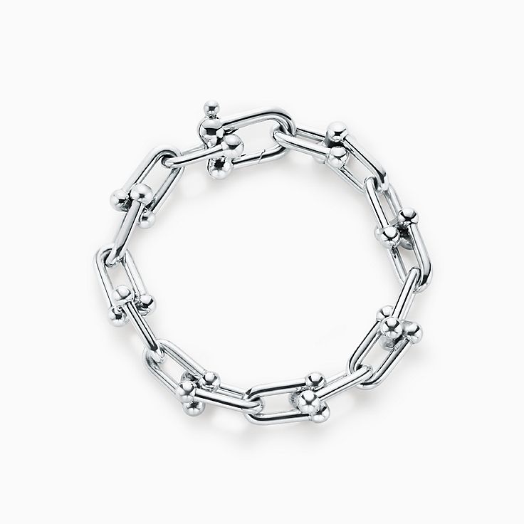 TIFFANY&Co. ラウンドリンク ブレスレット 20センチ シルバー-