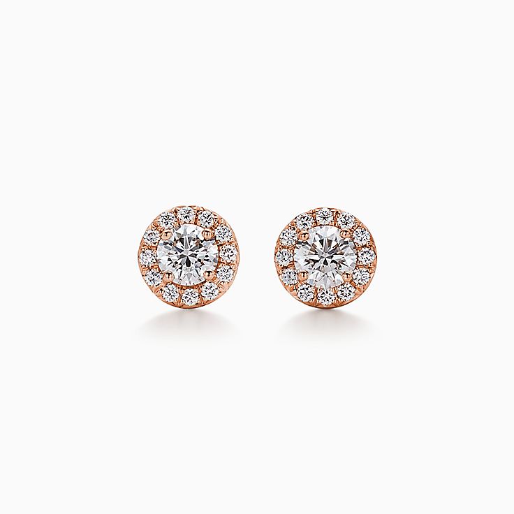 ティファニー ソレスト ピアス ダイヤモンド 18K ローズゴールド 
