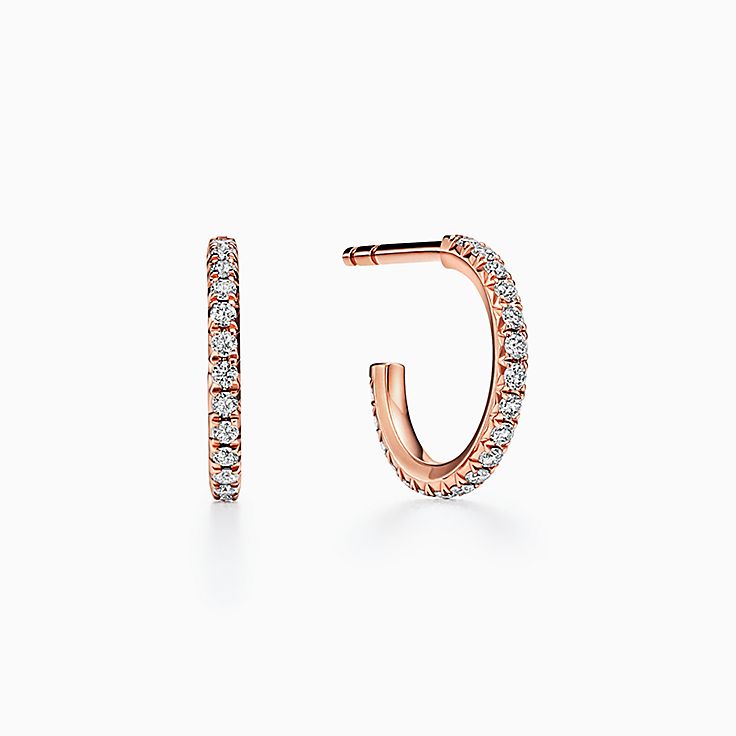 フープピアス ローズ ゴールド | Tiffany & Co