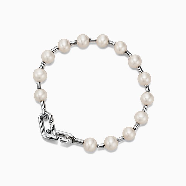 メンズ ブレスレット パール スターリング シルバー | Tiffany & Co.