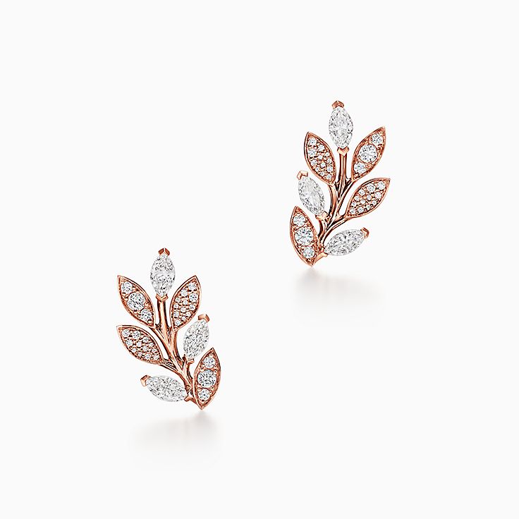 Tiffany& Co. ソリティア ピアス ローズゴールド ティファニー ソリティア ダイヤモンド スタッド ピアス