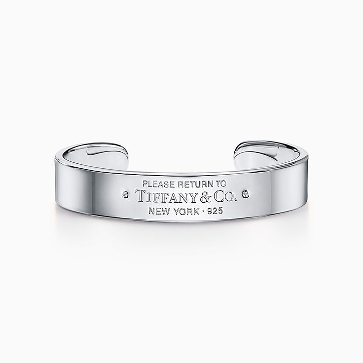 カフ ブレスレット ダイヤモンド スターリング シルバー | Tiffany & Co.