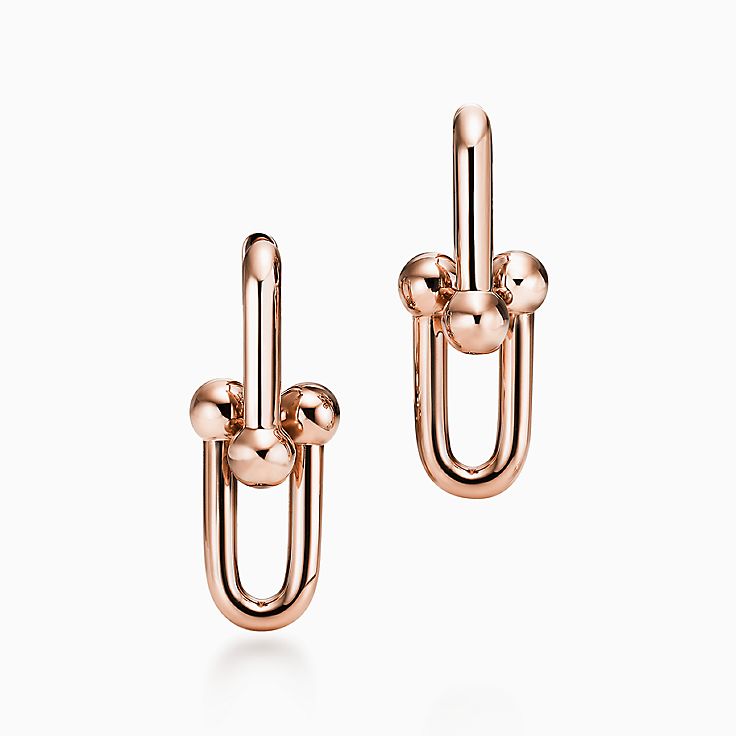 ティファニー ハードウェア​ ローズ ゴールド ピアス | Tiffany & Co