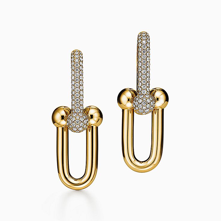 ゴールド ダイヤモンド ピアス | Tiffany & Co.