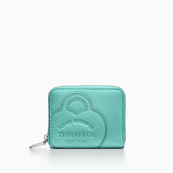 【格安再入荷】極美品Tiffany ティファニー　長財布　レザー　ネイビー　チャコールブルー 小物