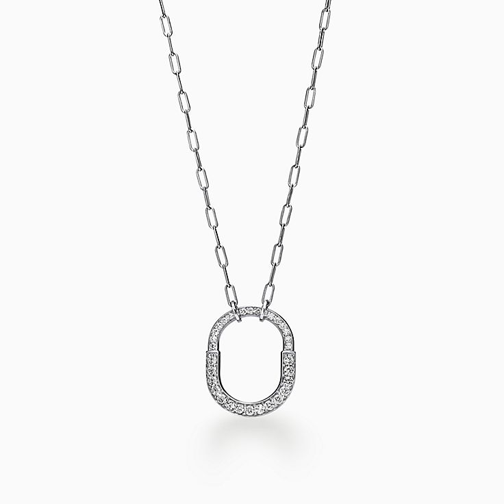 チェーンネックレス ダイヤモンド ホワイト ゴールド | Tiffany & Co 