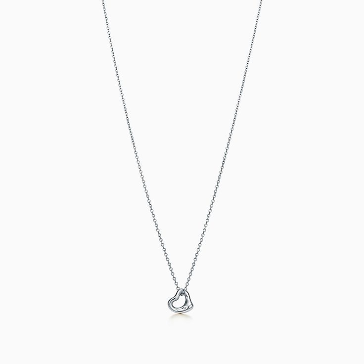 エルサ・ペレッティ™ オープン ハート ペンダント プラチナ | Tiffany 