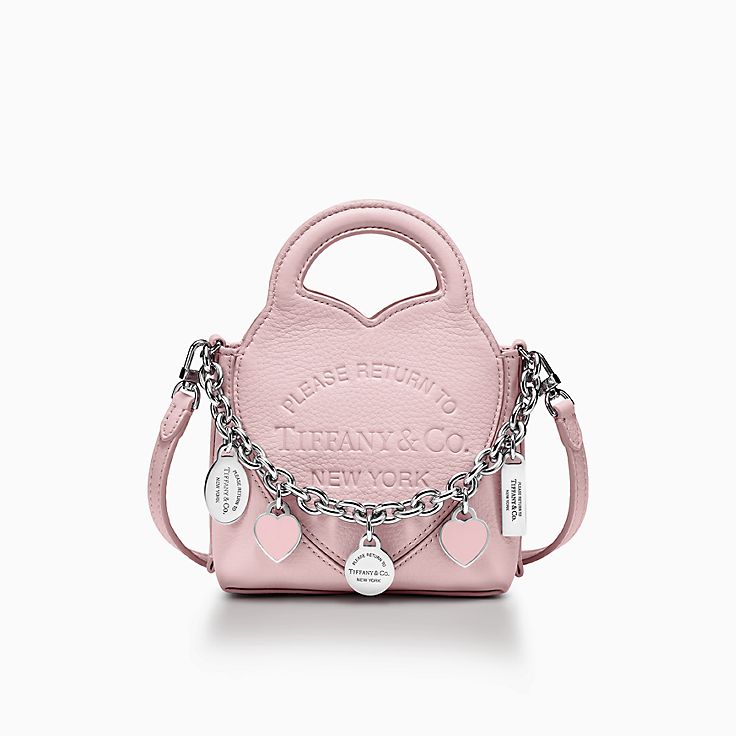 tiffany パンチング レザー 鏡付きバッグ　ティファニーtiffany