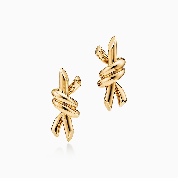 ティファニー ノット ゴールド ピアス | Tiffany & Co. ティファニー ノット ゴールド ピアス | Tiffany & Co.