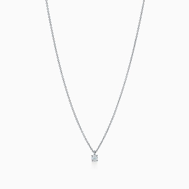 ティファニー ソリティア ダイヤモンド ペンダント プラチナ | Tiffany 