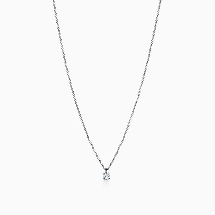 専用★ Tiffany ソリティア ダイヤモンドペンダント 0.18ct 鑑定書