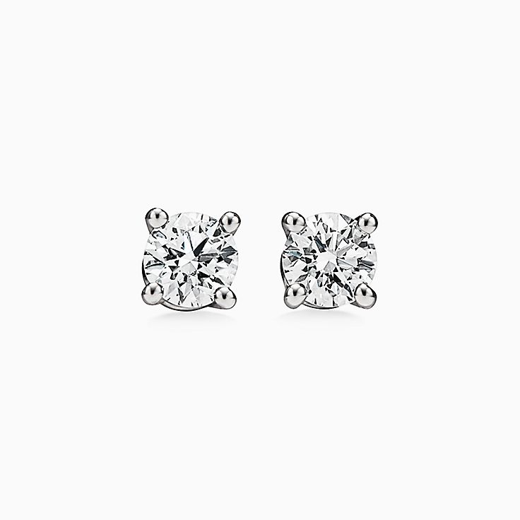 Diamond Earrings in Platinum | Tiffany & Co.