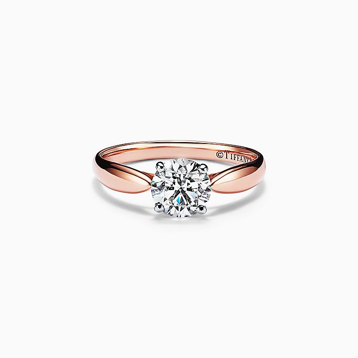 ティファニー ハーモニー™ ローズ ゴールド 婚約指輪 | Tiffany & Co.