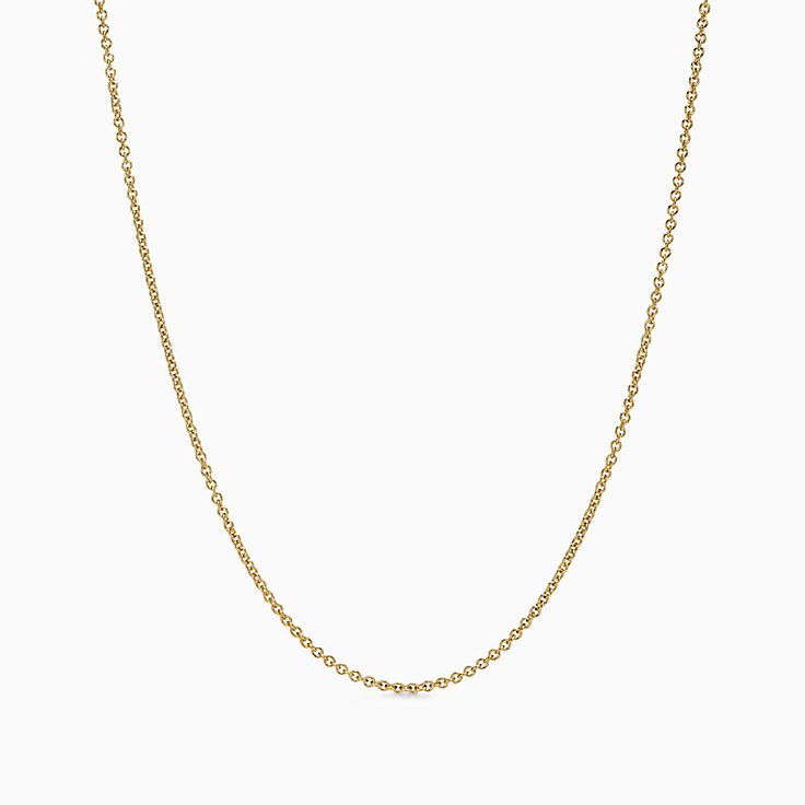 チェーン ネックレス イエローゴールド、18インチ（約 45.7CM  