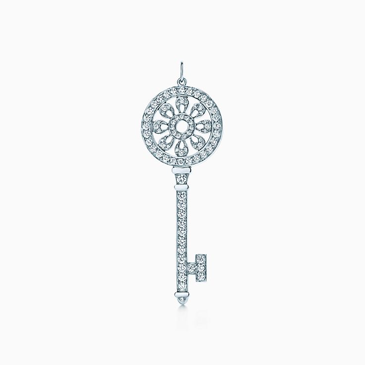 ティファニー キー ペタル キー ダイヤモンド プラチナ Tiffany Co