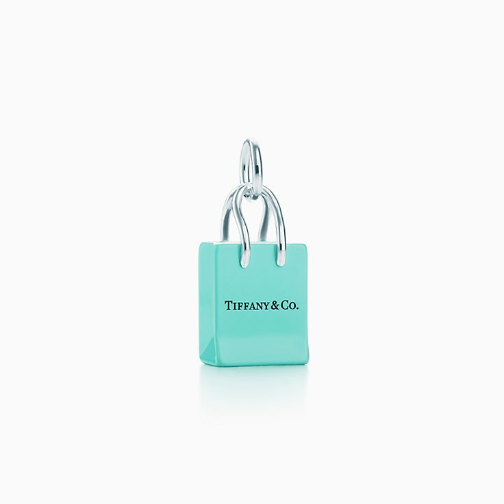 Tiffany ショッピングバッグ チャーム ネックレス美品希少レディース