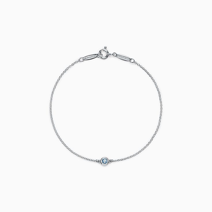 Tiffany & Co ティファニー バイザヤード アクアマリン ブレスレット-