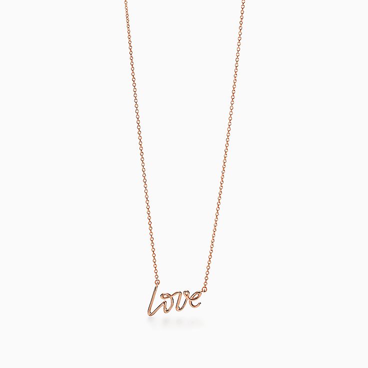 パロマ・ピカソ ラブ ペンダント（ミニ）18Kローズゴールド | Tiffany 