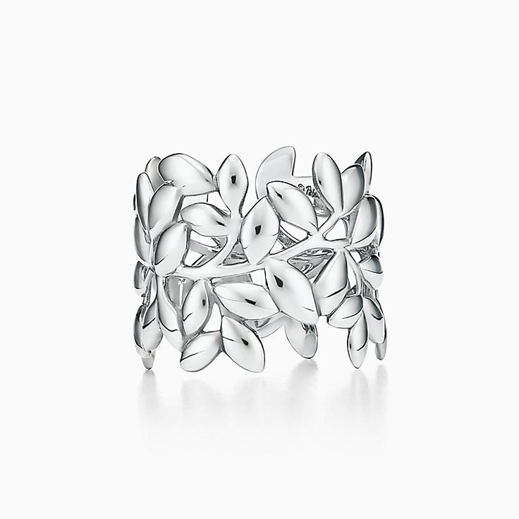 パロマ・ピカソ™ オリーブ リーフ バンドリング シルバー | Tiffany & Co