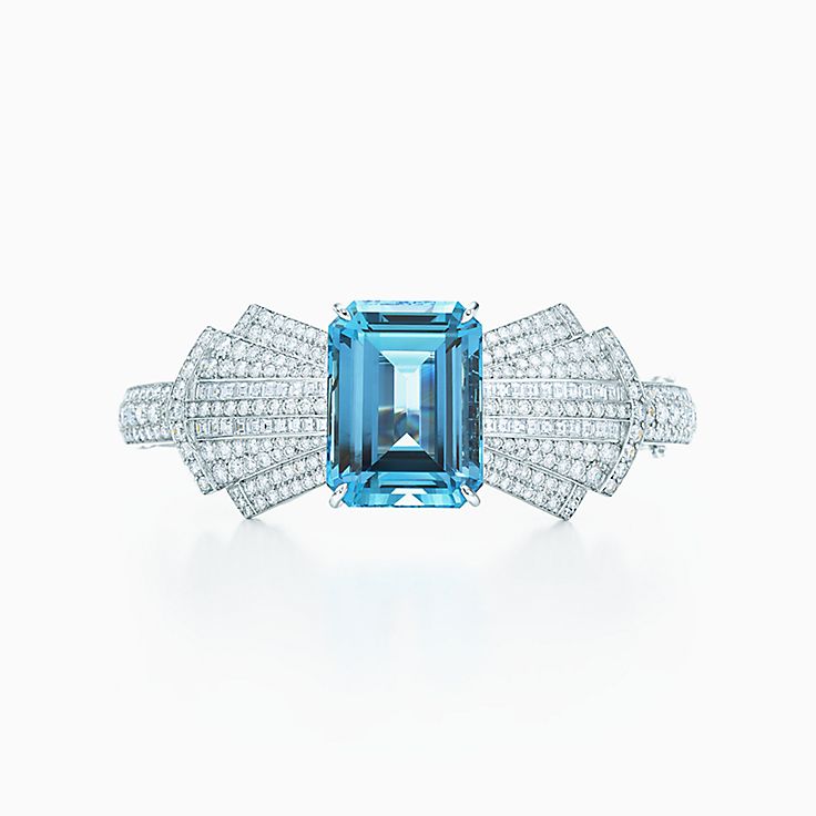 ブレスレット アクアマリン ダイヤモンド プラチナ | Tiffany & Co.